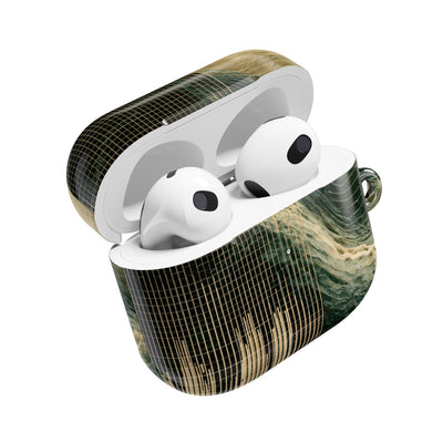 Orbital Topography · Hard Case for AirPods & AirPods Pro · Green