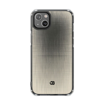Beige Impact MagSafe Phone Case for iPhone - Carbon Screen Grid