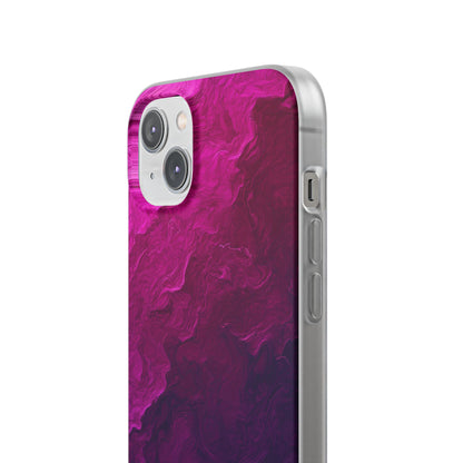 Violet Swirl iPhone 14 Plus Case - Soft