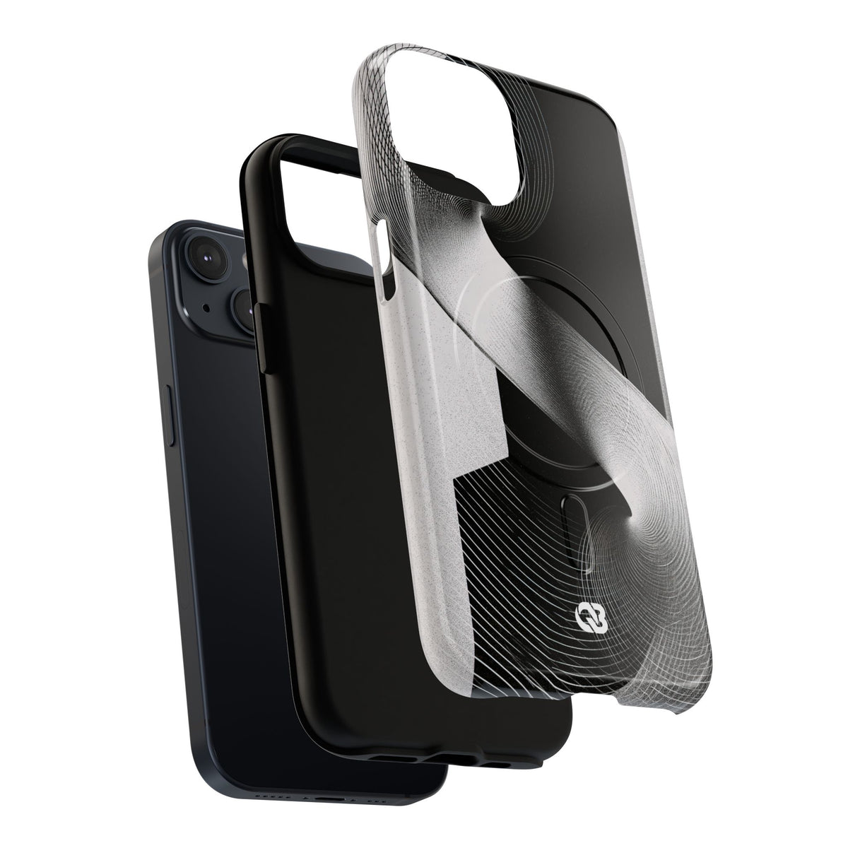 Orbital Helix · Tough 2.0 Magnetic Phone Case for iPhone · Black