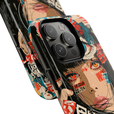 Shibuya Street Collage · Tough 2.0 Magnetic Phone Case for iPhone · Red