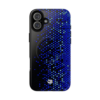 Cobalt Hex Dispersion · Tough 2.0 Magnetic Phone Case for iPhone · Blue