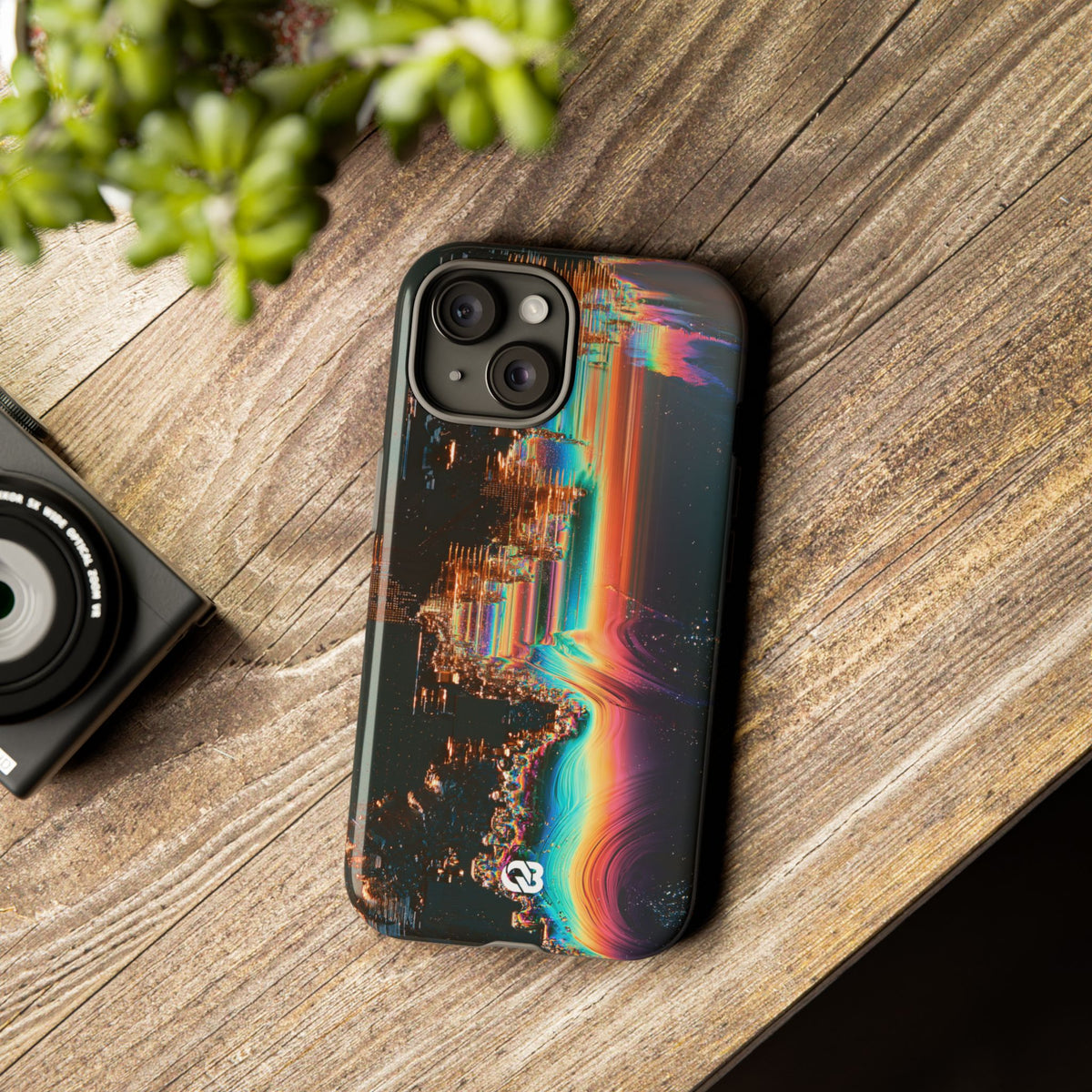 Prismatic Circuit · Tough Phone Case for iPhone · Black