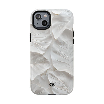 Sculpted Ivory Leaves · Tough+ Hoesje voor iPhone · Magsafe