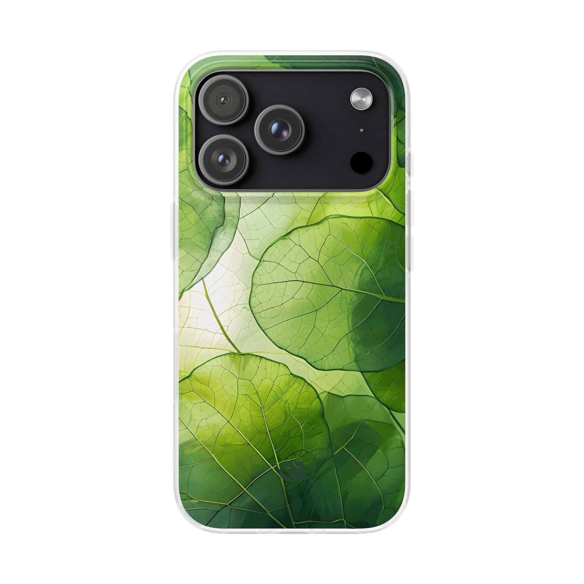 Emerald Leaf Veins · Soft Phone Case for iPhone