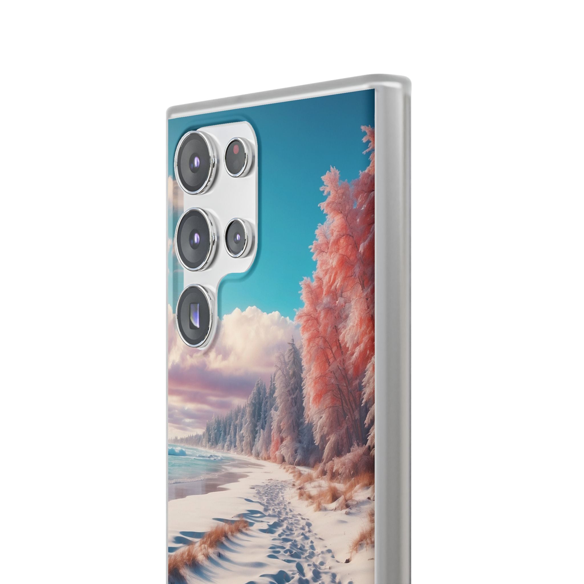 Snowy Footprints Samsung S23 Ultra Case - Soft