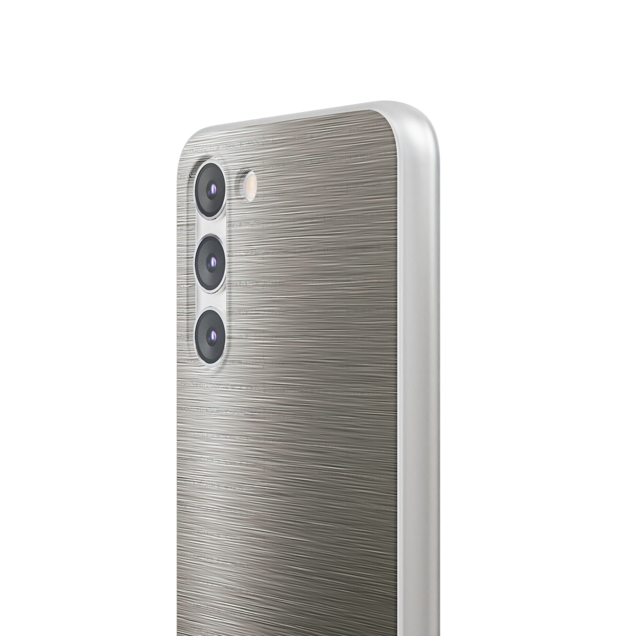 Grey Lite Phone Case for Samsung - Brushed Industrial Steel