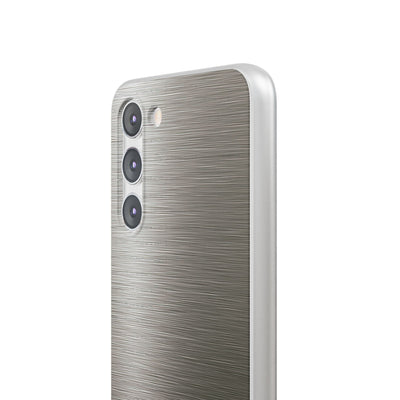 Grey Lite Phone Case for Samsung - Brushed Industrial Steel