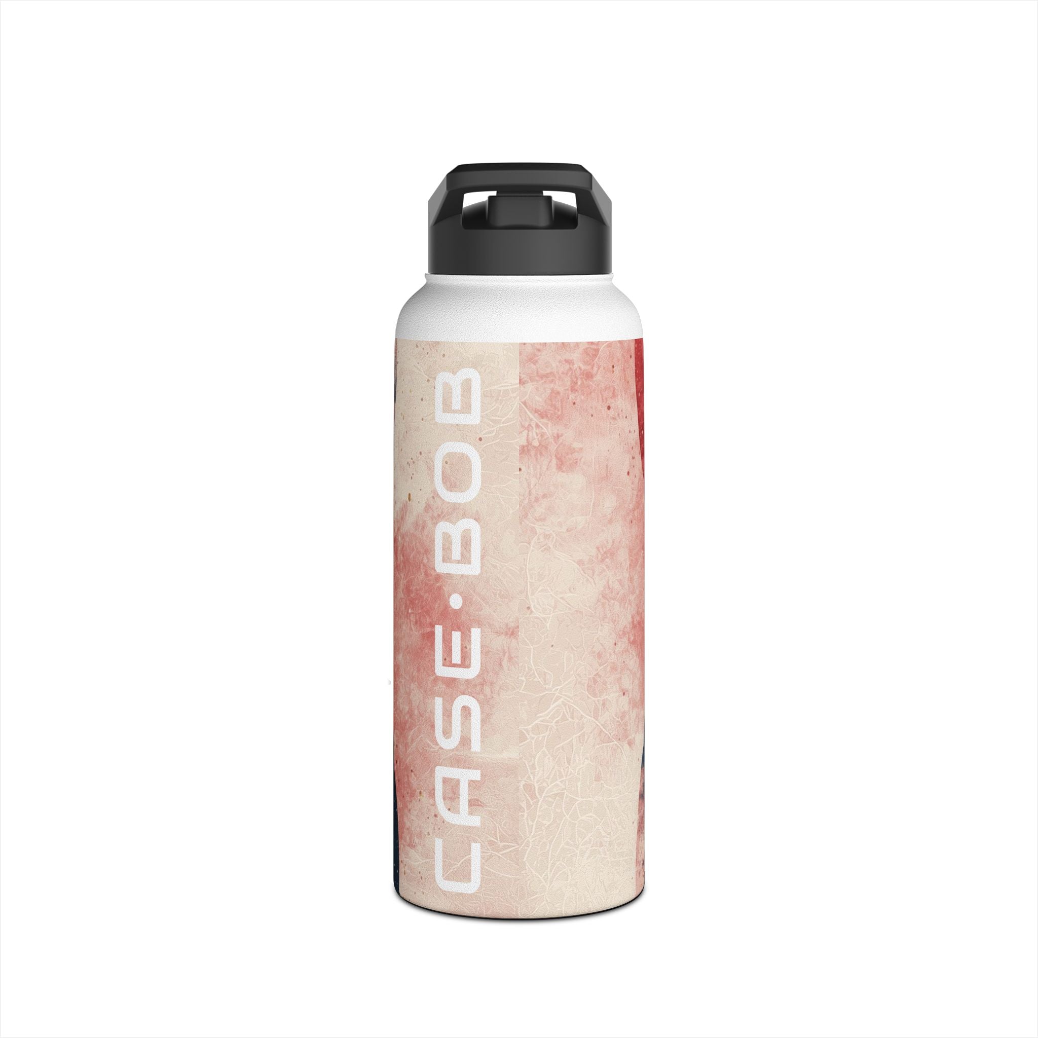 Golden Crescents Crimson - Stainless Steel Water Bottle