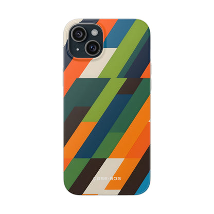 Diagonal Blaze iPhone 15 Plus Case - Soft