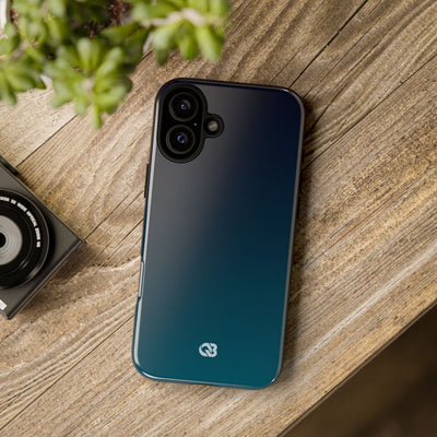 Teal Tough Phone Case for iPhone - Abyss Teal Haze