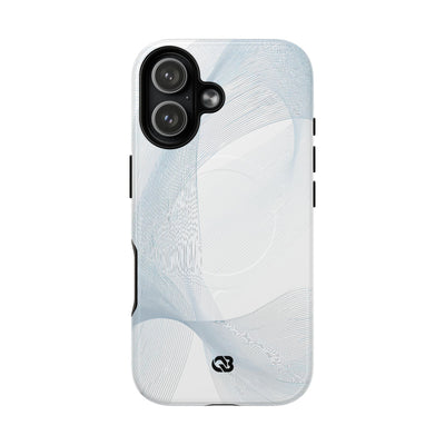 White Tough 2.0 Magsafe Phone Case for iPhone - Arctic Line Current