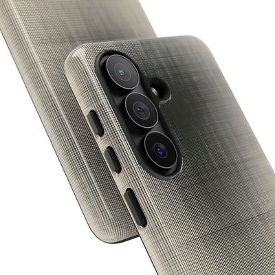 Beige Tough Phone Case for Samsung - Carbon Screen Grid