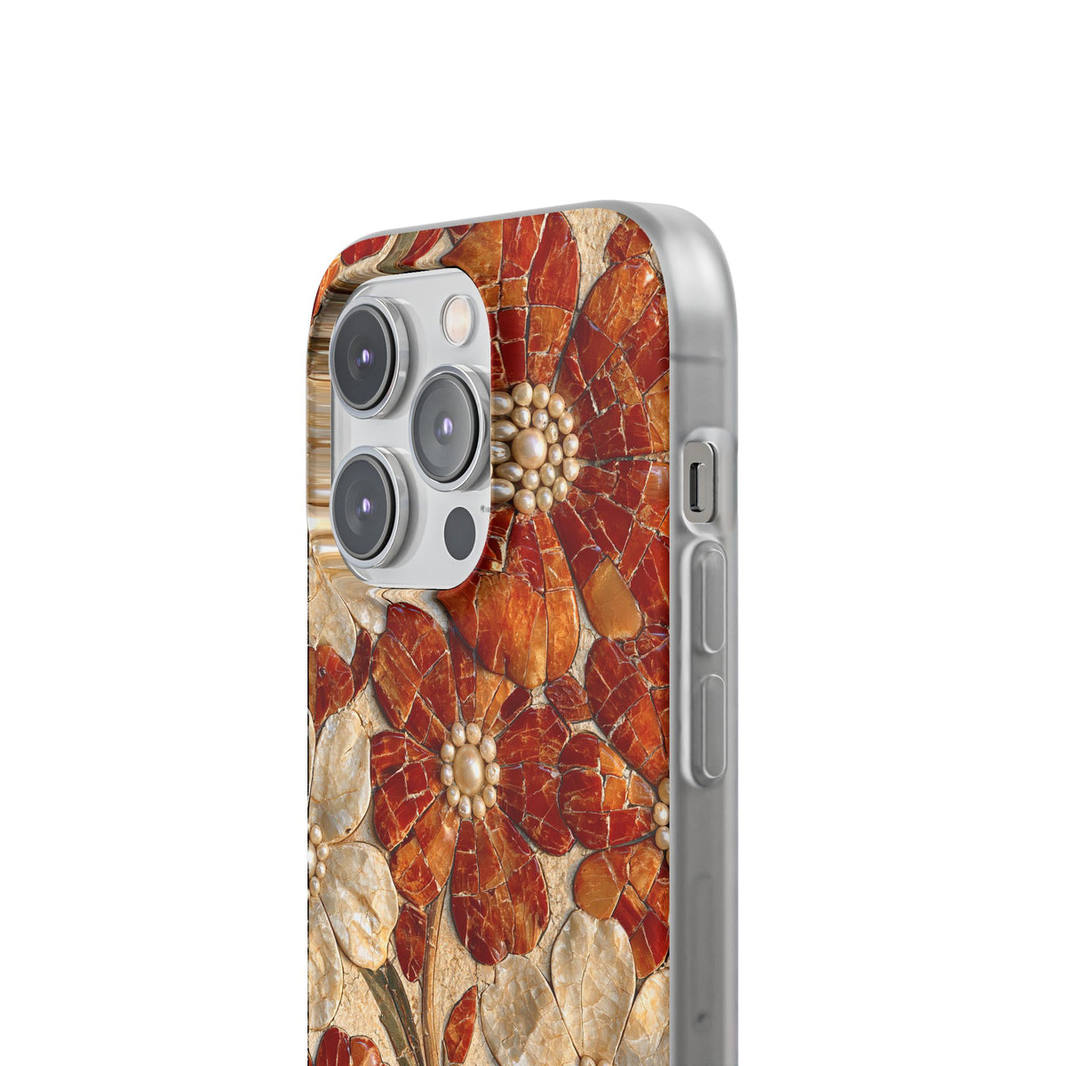 Carnelian Pearl Bloom · Lite Phone Case for iPhone ·  Orange