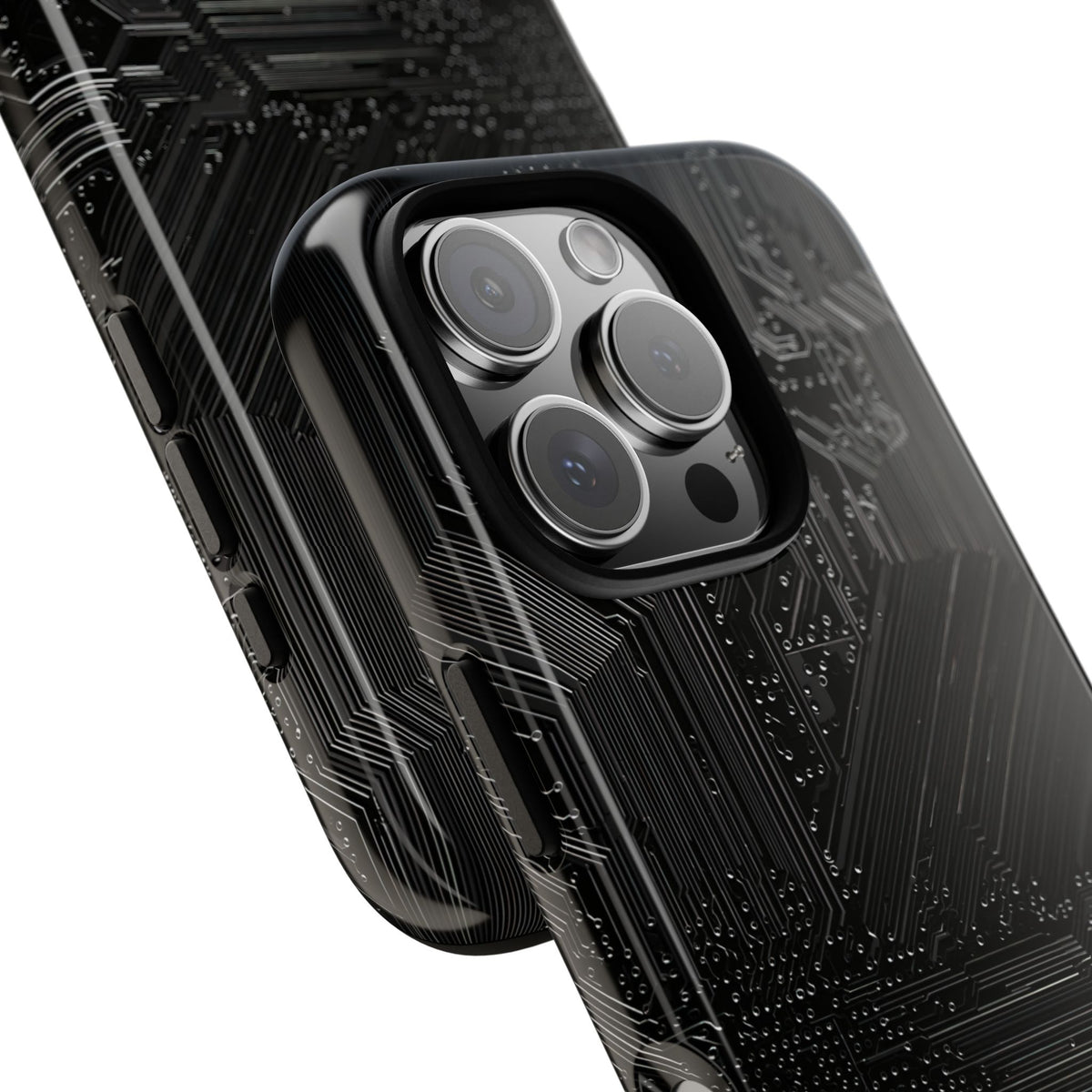 Obsidian Circuitry · Tough Phone Case for iPhone · Black