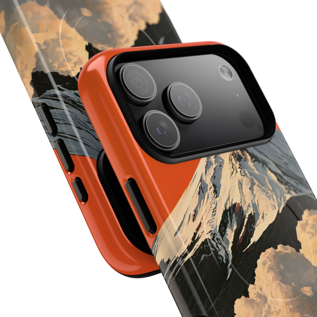 Sacred Peak Fuji · Tough 2.0 Magnetic Phone Case for iPhone · Orange