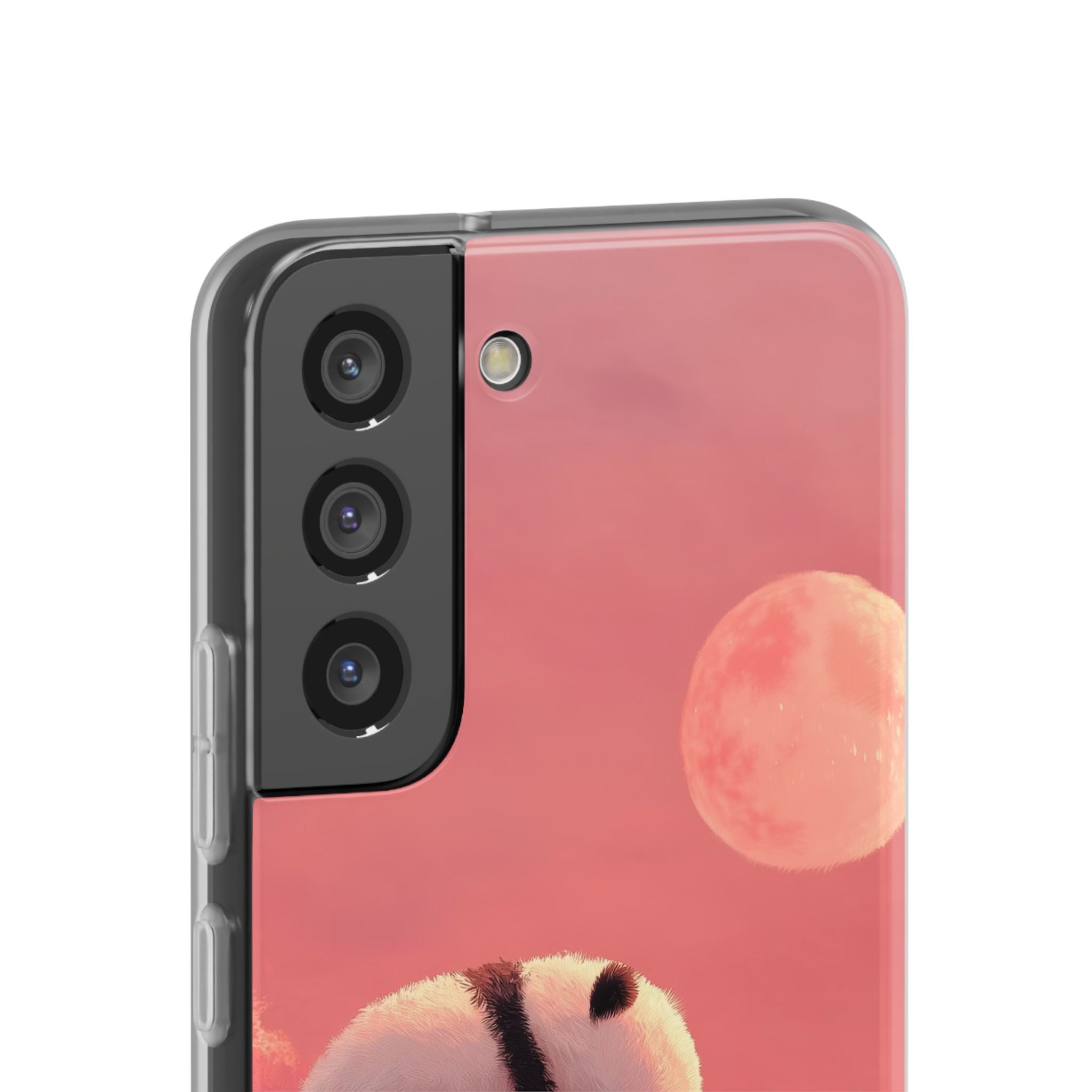 Rose Moon Panda · Soft Phone Case for Samsung