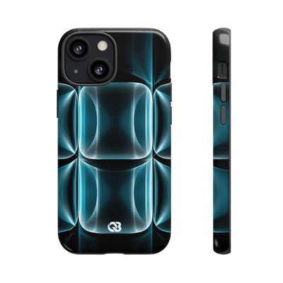 Cyan Core Matrix · Tough Phone Case for iPhone · Blue