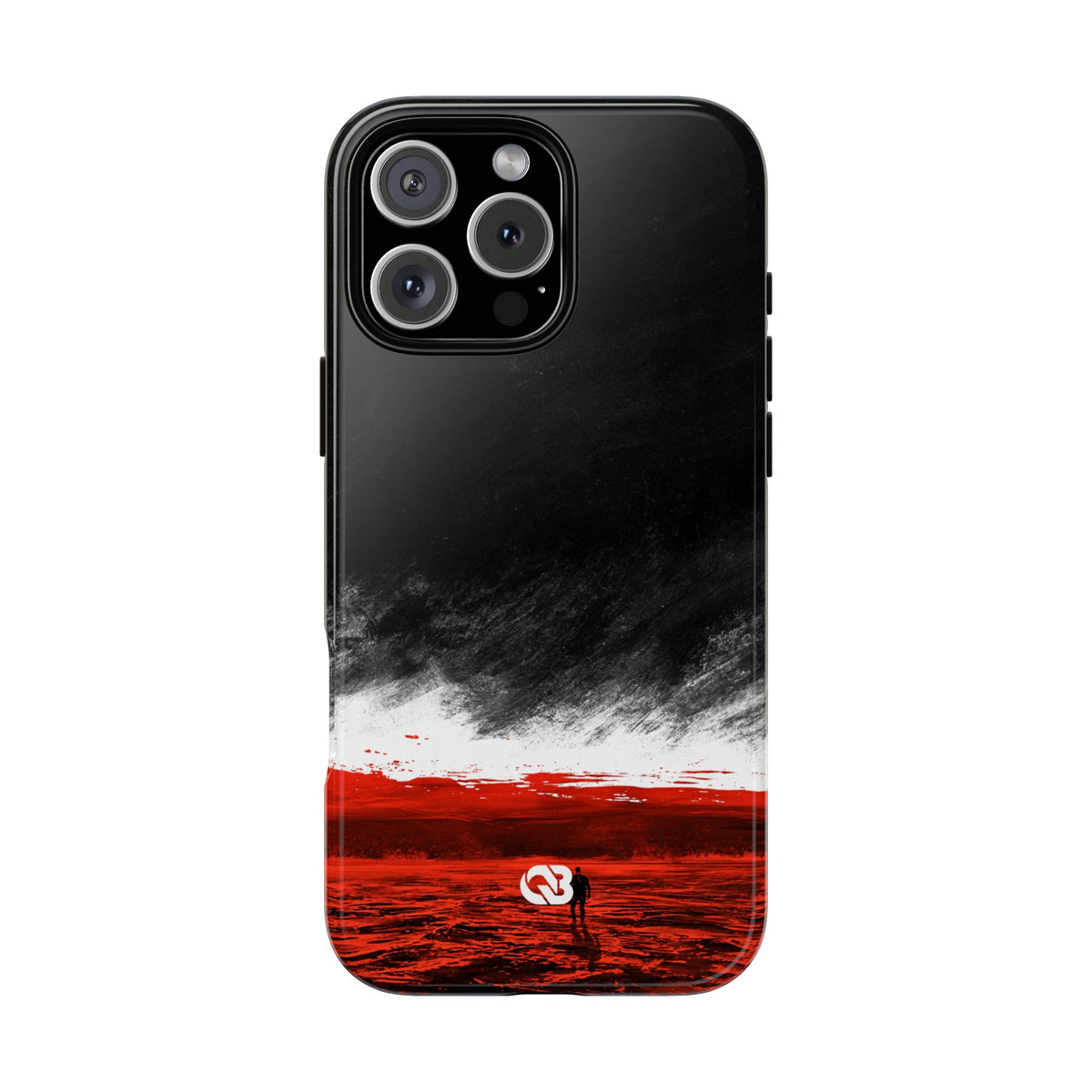 Crimson Horizon · Tough Phone Case for iPhone · Black