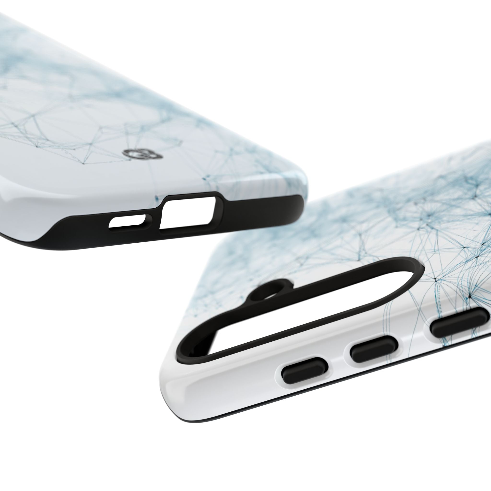 Blue Tough Phone Case for Samsung - Glacial Neural Web