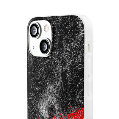 Crimson Noir Drip · Lite Phone Case for iPhone ·  Black