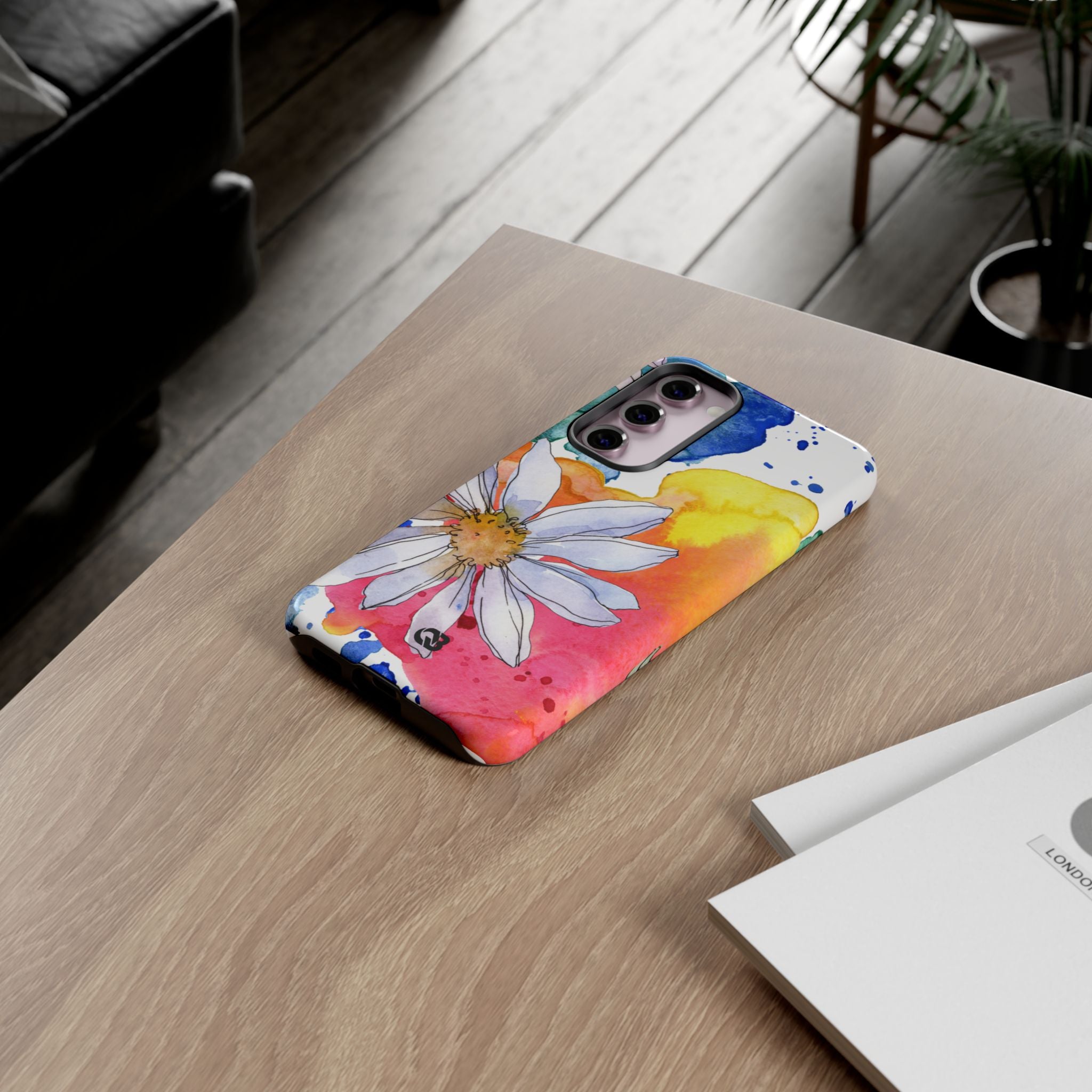 Vivid Bloom Splatter · Tough Handyhülle für Samsung