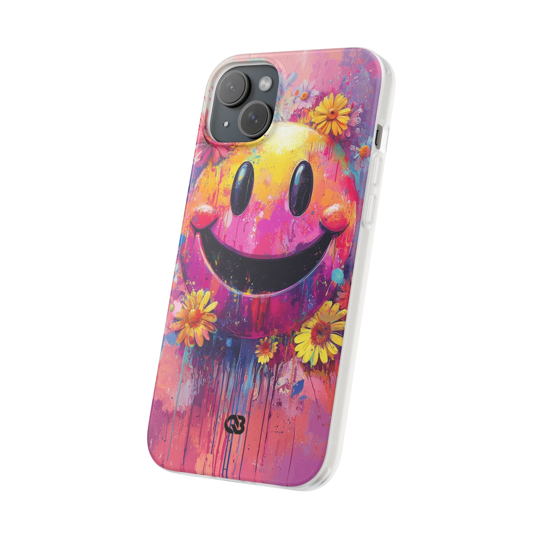 Vivid Grin Graffiti · Soft Phone Case for iPhone