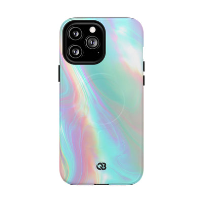 Prismatic Liquid Light · Tough 2.0 Magnetic Phone Case for iPhone · Teal