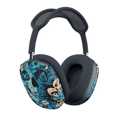 Electric Skull Graffiti · Hard Case for AirPods Max · Blue