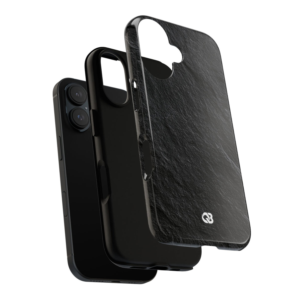 Obsidian Slate · Tough Phone Case for iPhone · Black