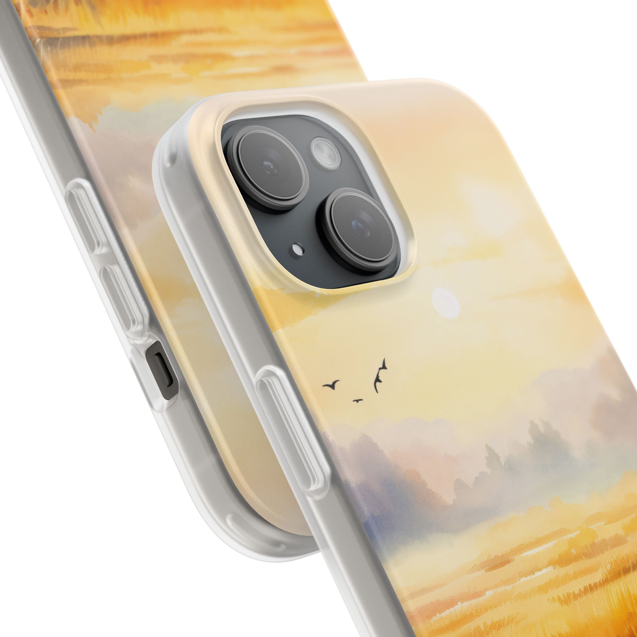 Glowing Sunrise iPhone 15 Case - Soft