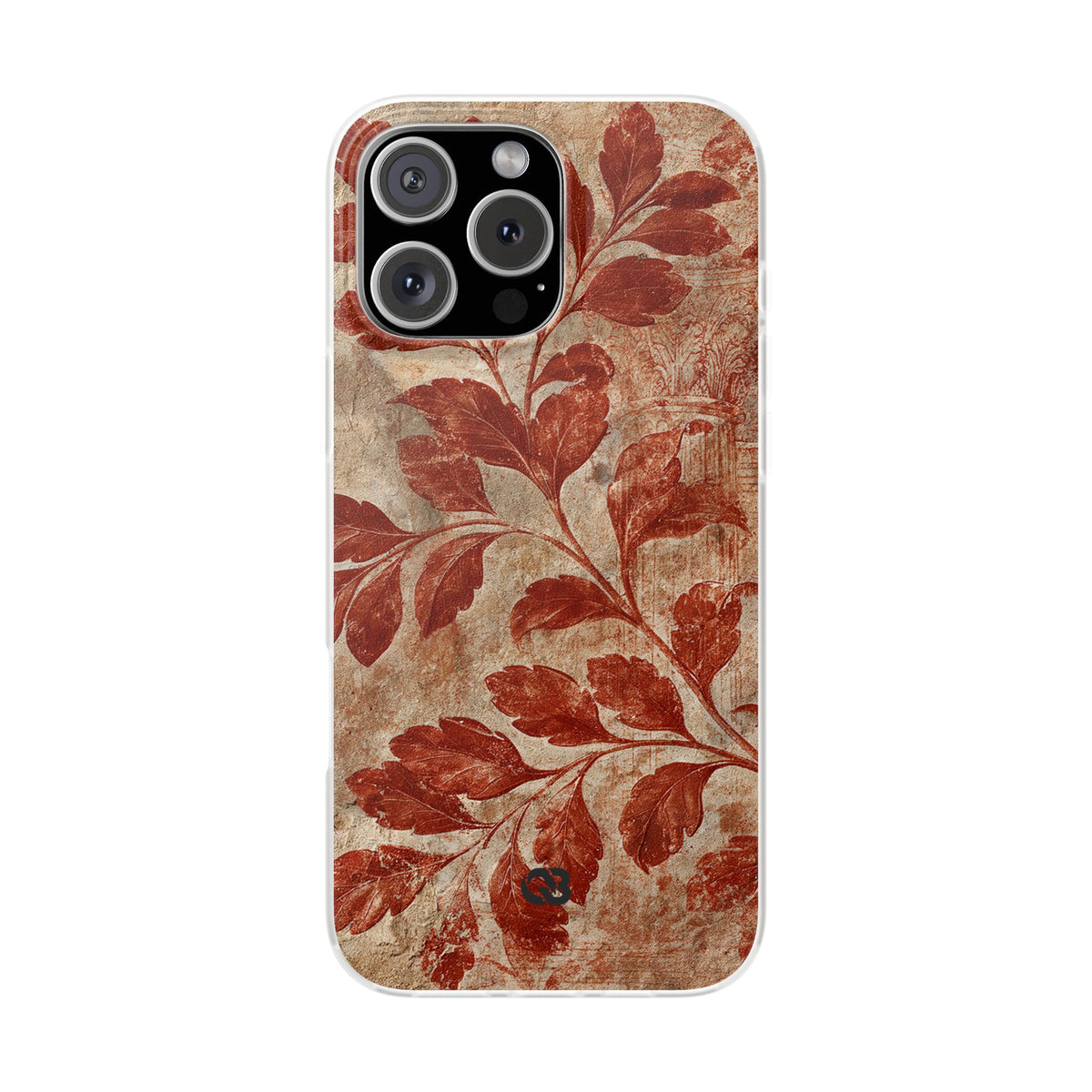Terracotta Botanical Fresco · Lite Phone Case for iPhone ·  Red