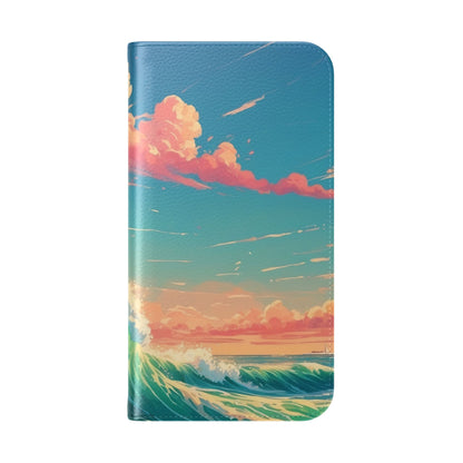 Sunset Wave - iPhone 15 Case - Wallet