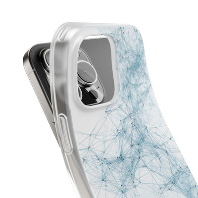 Blue Lite Phone Case for iPhone - Glacial Neural Web