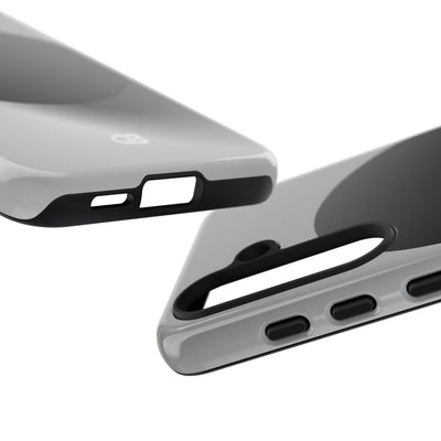 Grey Tough Phone Case for Samsung - Matte Onyx Sphere
