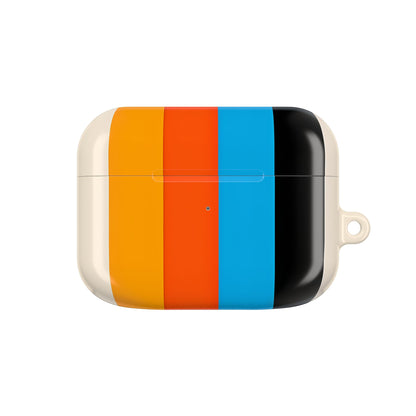 Rainbow Stripes Beige - AirPods Case