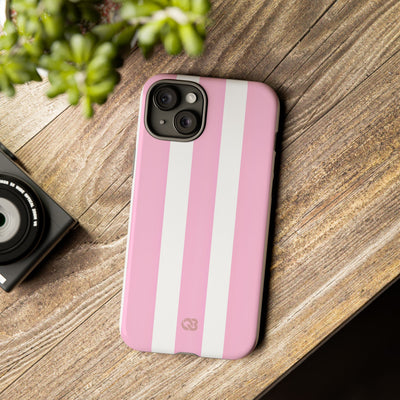 Soft Pink Stripe · Tough Coque de téléphone pour iPhone