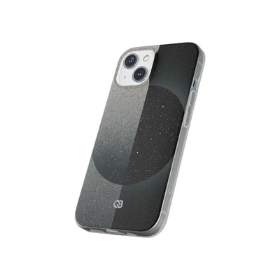 Black Lite Phone Case for iPhone - Lunar Static Orbit