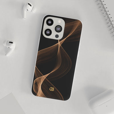Amber Contour Flow · Lite Phone Case for iPhone ·  Black