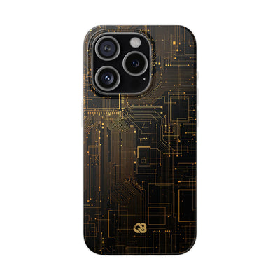 Gold Lite Phone Case for iPhone - Amber Core Mainframe