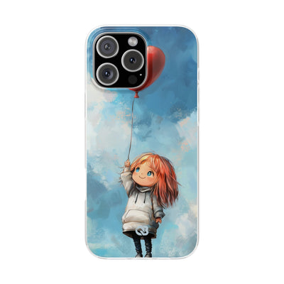 Crimson Heart Sky · Soft Coque de téléphone pour iPhone