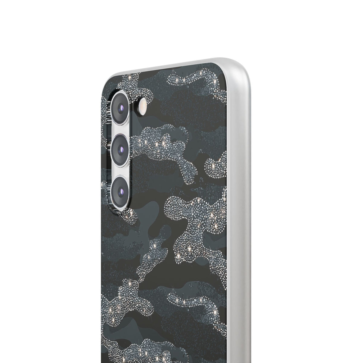 Glitter Shadow Camo · Lite Phone Case for Samsung · Black