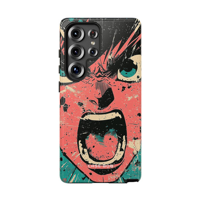 Screaming Face Pink Samsung S25 Ultra Case - Tough