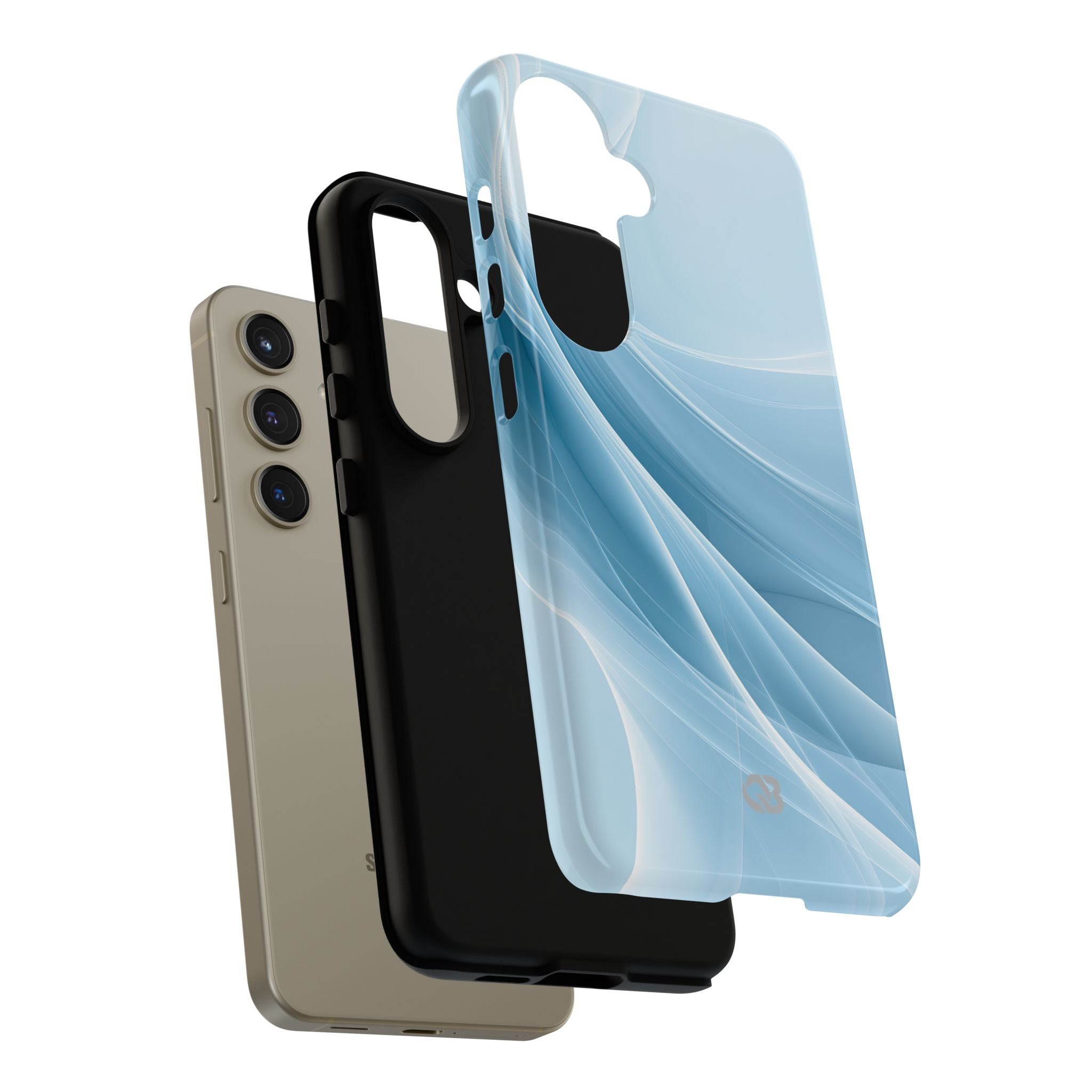 Blue Tough Phone Case for Samsung - Arctic Silk Drift