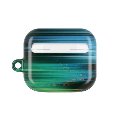 Digital Shoreline Drift · Hard Case for AirPods & AirPods Pro · Teal
