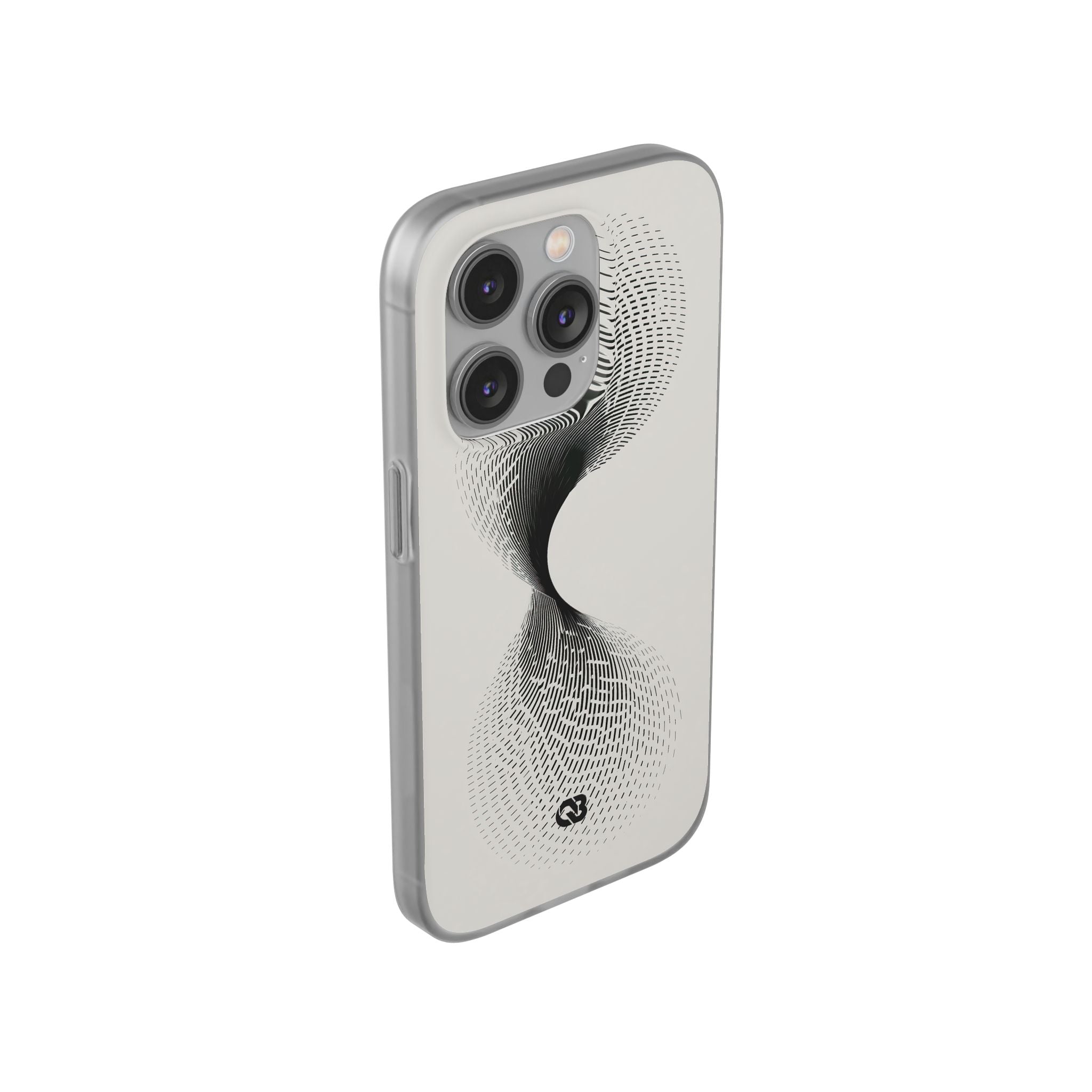 White Lite Phone Case for iPhone - Linear Torsion Grid