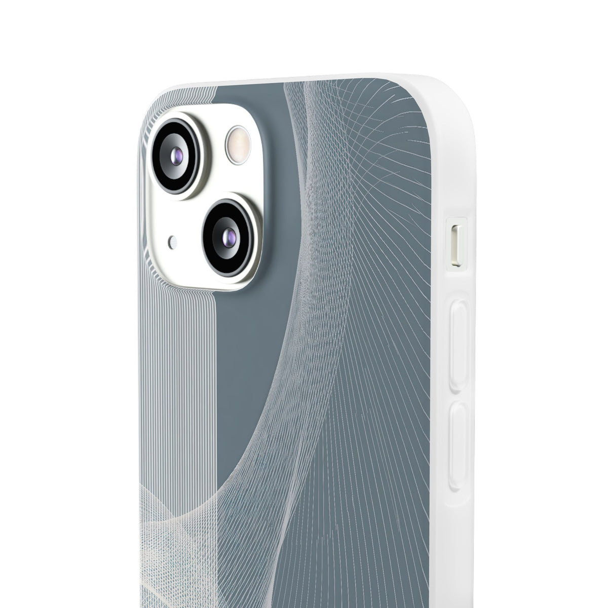 Slate Contour Drift · Lite Phone Case for iPhone ·  Grey