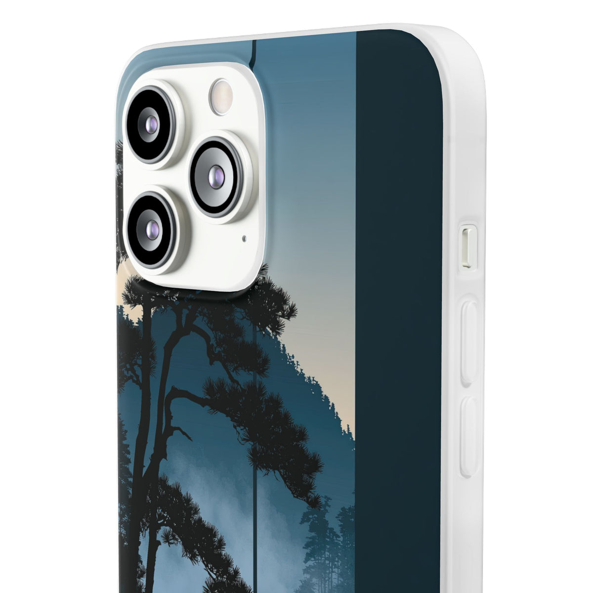 Misty Pine Horizon · Lite Phone Case for iPhone ·  Teal