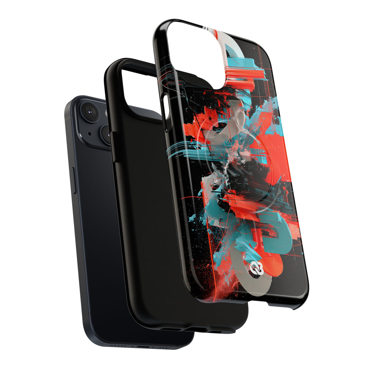 Fragmented Cyber Core · Tough 2.0 Magnetic Phone Case for iPhone · Black
