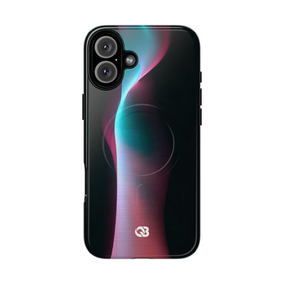 Neon Pixel Flow · Tough 2.0 Magnetic Phone Case for iPhone · Black